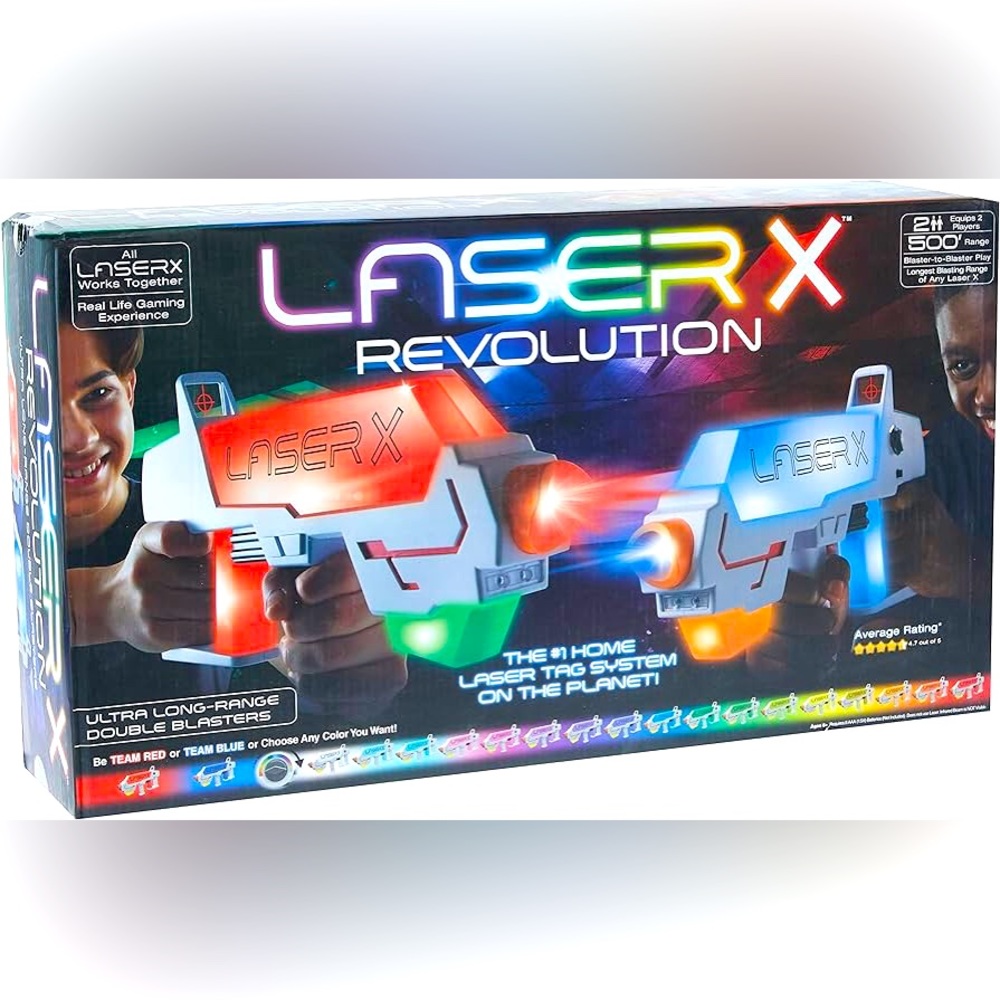 Laser X Revolution Two Player Long Range Laser Tag Gaming Blaster Set